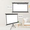 HJXGQJM Portable Projector Screens Projection Screen with Stand Anti-Light 60 72 Inch for Home Theater Outdoor 4K HD Bracket Projector Screen for Cinema Wall Mountable HD Projection Screen(4:3,72") view 2