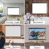 HJXGQJM Portable Projector Screens Projection Screen with Stand Anti-Light 60 72 Inch for Home Theater Outdoor 4K HD Bracket Projector Screen for Cinema Wall Mountable HD Projection Screen(4:3,72") view 4