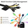 48Pcs Upgraded Under Desk Cable Ties - Self Adhesive Sticky Back Hook and Loop Straps, Wire Cord Management Organizers for Home Office view 4