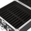 2.5in Hard Drive Storage Box, 20 Bays Double Security Lock, Shockproof with Sturdy Handle, EVA Material Buffer Pad, Convenient Handle,Black view 2