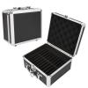 2.5in Hard Drive Storage Box, 20 Bays Double Security Lock, Shockproof with Sturdy Handle, EVA Material Buffer Pad, Convenient Handle,Black view 4