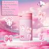 100 Pcs Coquette Bows Stickers Cute Aesthetic Pink Bow Sticker for Adults Women Pink Bows Vinyl Waterproof Stickes for Water Bottles Laptops Phone Luggage Guitar view 2
