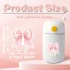 100 Pcs Coquette Bows Stickers Cute Aesthetic Pink Bow Sticker for Adults Women Pink Bows Vinyl Waterproof Stickes for Water Bottles Laptops Phone Luggage Guitar view 3