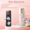 100 Pcs Coquette Bows Stickers Cute Aesthetic Pink Bow Sticker for Adults Women Pink Bows Vinyl Waterproof Stickes for Water Bottles Laptops Phone Luggage Guitar view 4