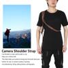 Beufee Camera Harness for Photographers, Universal Adjustable Leather Camera Shoulder Harness Strap for DSLR Cameras DV (Brown-right shoulder) view 3