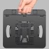 aqxreight Laptop Holder Silicone PP and ABS Foldable 8 Gears Portable Laptop Cooling Stand for Home Working Laptop Cooling Stand is Designed for Versatility Offe a Full 360 Degree view 4