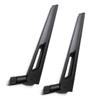 Black and Black 10dBi Dual Band Signal Booster Wi-Fi Antennas (2.4GHz/5GHz-5.8GHz) with RP-SMA Male Connector for Wireless Camera, Router, Hotspot - 2 Pack (RP-SMA Male, Black/Black) view 1