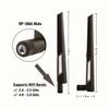 Black and Black 10dBi Dual Band Signal Booster Wi-Fi Antennas (2.4GHz/5GHz-5.8GHz) with RP-SMA Male Connector for Wireless Camera, Router, Hotspot - 2 Pack (RP-SMA Male, Black/Black) view 2