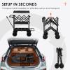 TARION Video Production Camera Cart - Heavy Duty 440lb Load Capacity Cine Dolly - Foldable 3 Tray Mobile Workstation - 9 Inch Swivel Wheels - Titanrig Cart view 2