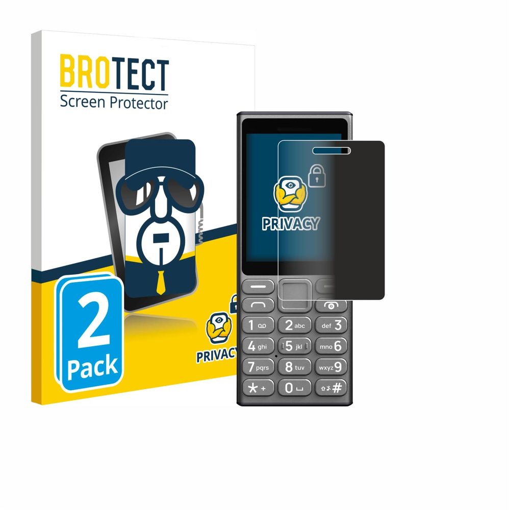 brotect (2 Pack Privacy Screen Protector Compatible with HMD 110 4G [Anti-Spy, Protection-Film, Blue Light Filter]