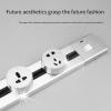 1200/1500 MM Mobile Track Socket Power Strip, Flexible to Add or Remove Sockets, Aluminum Alloy Silver/Grey/Gold/Black,Black-120MM view 3
