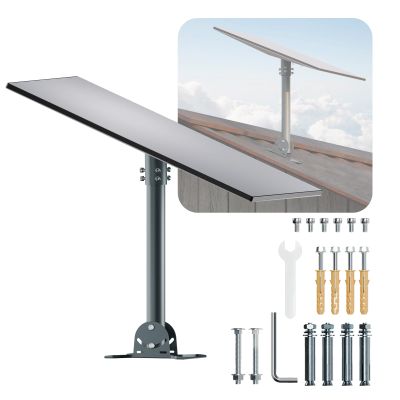 for Starlink Gen 3 Roof Mount, Metal Alloy Starlink Standard V3 Mounting Kit with Starlink Gen 3 Pipe Adapter, Angle Adjustable (Straight)