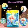 Childrenlive Mermaid Night Light Ambient Lamp, Bedside & Desk Decor for Girls, Portable Night Light & Dreamy Desktop Ornament, Mermaids Gift for Girl/Mermaids Fans (Mermaid) view 3