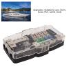 4 Way Power Distribution Block, 2 x 0 4GA In to 4 x 4 8GA Out Audio Stereo Holder with LED Display, Fit for Cars Boats Audio Amplifier Splitter view 3