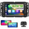 Car Stereo Radio for Chevrolet Chevy Silverado Tahoe GMC Sierra Yukon, Android 13 2G+64G with CarPlay Android Auto Bluetooth WiFi GPS Navigation, 7 Inch IPS Touch Screen Head Unit, HD Backup Camera view 1