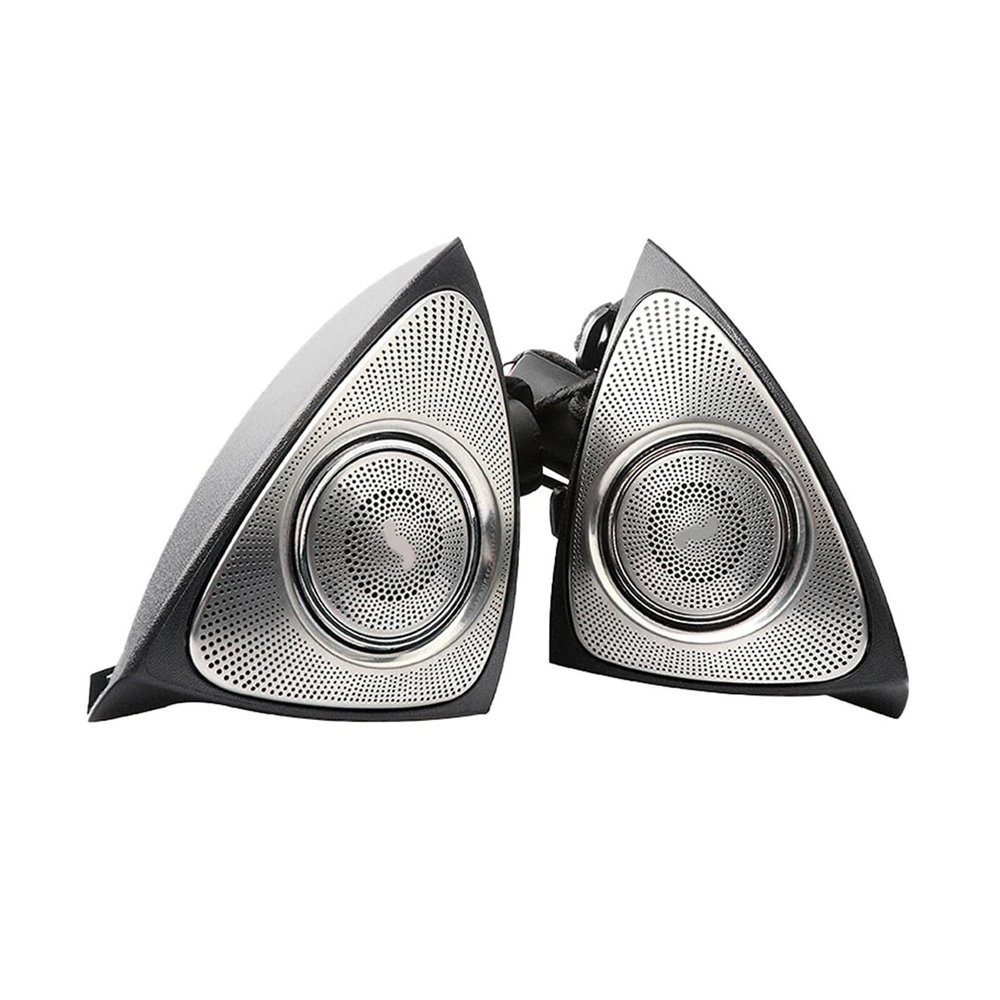 3D Rotary Treble Tweeter Speakers with Ambient Lights Compatible with Mercedes GLC-Class C-Class S-Class 2015-2020 with 64 Colors(B)