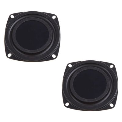 SiyphuNing 2pcs 2 Inch 52mm Woofer Vibrating Membrane Iron Rubber Vibration Diaphragm Plate Replacement Passive Radiator Film for Bass Speaker Subwoofer Loudspeaker Audio DIY Repair