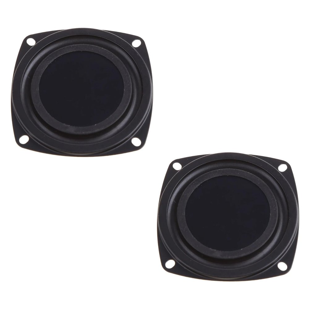 SiyphuNing 2pcs 2 Inch 52mm Woofer Vibrating Membrane Iron Rubber Vibration Diaphragm Plate Replacement Passive Radiator Film for Bass Speaker Subwoofer Loudspeaker Audio DIY Repair