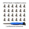 24PCS Studio 3 Headband Screws - Replacement Headband Screws Repair Parts for Beats Studio Pro/3/2/1 Headphones (Silver) view 4