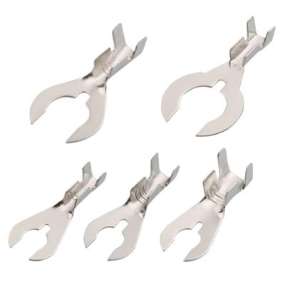100pcs Automobile Wire Connectors 4.2 5.2 6.2 8.2 Crab Foot Terminal Fork Lugs U-Shaped Copper Lugs Y-Shaped Car Crimp Terminals(DJ441-4.2A)