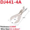 100pcs Automobile Wire Connectors 4.2 5.2 6.2 8.2 Crab Foot Terminal Fork Lugs U-Shaped Copper Lugs Y-Shaped Car Crimp Terminals(DJ441-4.2A) view 2