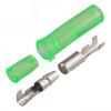 25/50/100sets 3.5 Terminal car Electrical Wire Connector 3.5mm Female + Male + Case Cold Press Crimp Terminal Green(100Sets (400pcs)) view 1