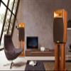 TREEYX Speaker Stand Heavy Duty Speaker Stand Set of 2, MDF Surround Sound Loudspeaker Racks with Non Slip Foot, Freestanding Bookshelf Holder view 2