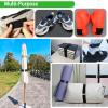 0.8in-32ft Hook and Loop Cable Straps with 50 Metal Buckles, Adjustable Fastening Straps, Reusable Free Cut Length Cord Straps view 4