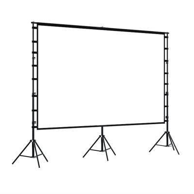 3 Triangle Stands Projector Screen, Height Adjusted, Carrying Bag for Business Presentations, Meetings, Home, Outdoor Movie Nights, Film Festivals