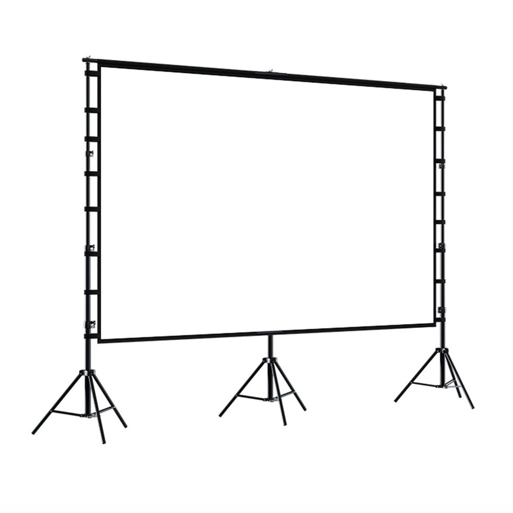 3 Triangle Stands Projector Screen, Height Adjusted, Carrying Bag for Business Presentations, Meetings, Home, Outdoor Movie Nights, Film Festivals