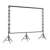 3 Triangle Stands Projector Screen, Height Adjusted, Carrying Bag for Business Presentations, Meetings, Home, Outdoor Movie Nights, Film Festivals view 1