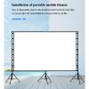180-inch Portable Projector Screen with 3 Stand, Both Front and Back Projection, Outdoor Movie Nights with 4K HD Clarity and Lightweight Convenience view 3