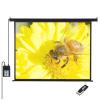 4:3 HD Projector Screen, 84inch Electric Projector Screen with Remote Control, Foldable Motorised Projection Screen for Schools Meeting Conference view 1