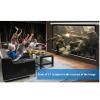 84 Inch Electric Remote Controlled Drop Down Projector Screen, 4:3 Retractable Ceiling Wall Mount Projection Screen, for Schools Office Home Theater view 2