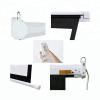 84 Inch Electric Remote Controlled Drop Down Projector Screen, 4:3 Retractable Ceiling Wall Mount Projection Screen, for Schools Office Home Theater view 4