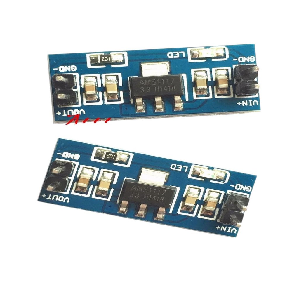 10PCS AMS1117 DC Step-Down Adjustable Power Modul Converter Pcba Board 1.2V 1.5V 1.8V 2.5V 3.3V 5V for Arduieno RastpbeRpy Pie 2P New for Arrival 2025 High for Quality