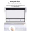 Electric Projector Screen with Remote Control, Wall Mount HD Projection Screen, Foldable Motorised Projection Screen for Home School Theater Cinema Outdoor(72in) view 4