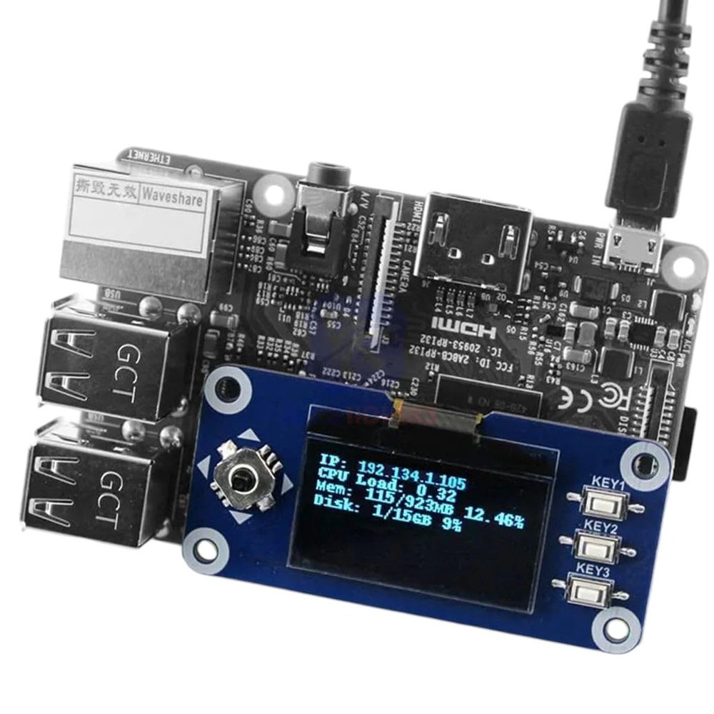 1.3 Inch OLED Display HAT SH1106 128x64 LCD Expansion Board 4-Wire/3-Wire/I2C Interface for RastpbeRpy Pi 2B/3B/Zero/W New for Arrival 2025 High for Quality