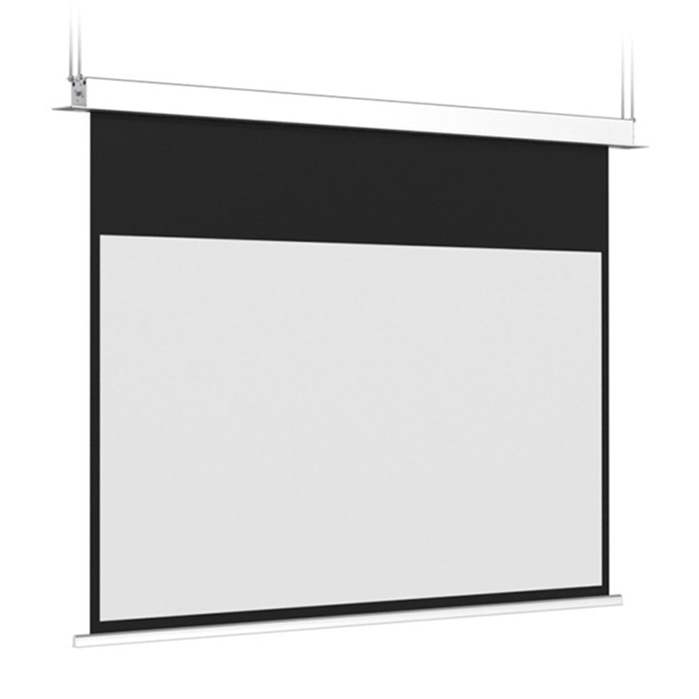 16:9 Pull Down Electric Projector Screen, Wall Mount HD Projection Screen for School Office Presentation Home Cinema Theater(84in)