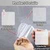 Electrostatic Film for Dash Cam, Sticker Shield for Windshields Double-Sided Adhesive Pad Electrostatic Stickers for Dash Cam Adhesive Clear Static Cling Films for Suction Cup Mounting view 3