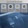 Electrostatic Film for Dash Cam, Sticker Shield for Windshields Double-Sided Adhesive Pad Electrostatic Stickers for Dash Cam Adhesive Clear Static Cling Films for Suction Cup Mounting view 4
