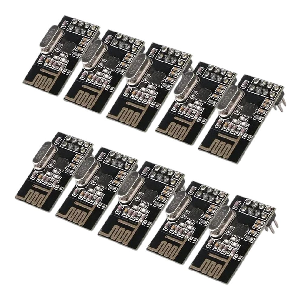 10pcs NRF24L01 2.4G Wirelets Data Transmission Module 2.4GHz NRF24L01 Upgrade Version 1000 Meters for Arduieno New for Arrival 2025 High for Quality