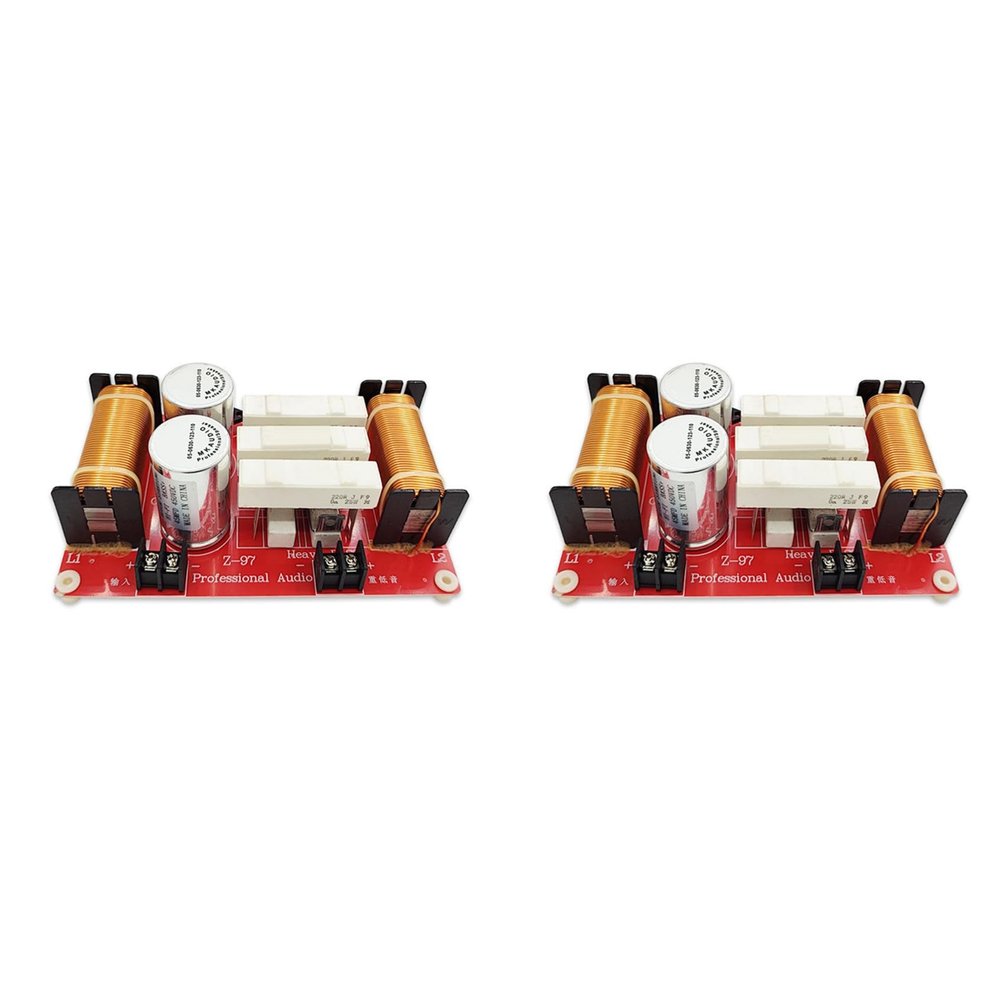 Wuden 2X 550W Heavy Bass Speaker Frequency Divider 43Hz/45Hz Subwoofer Crossover Filter HiFi DIY Car Audio Crossover Filter