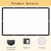 Hoiweqr Projector Screen 60-200 INCH, Outdoor Projection Screen 4:3/16:9, Projector Screen Foldable Anti-Crease Portable Projector Movies Screen for Home Theater, Outdoor(4:3,60 inch Screen) view 4