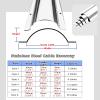 39'' Long Stainless Steel Cable RacewayCord Concealer System Cable Hider/ Cable Cover Channel for Driveway Conference Room Home Floor - Hold 3-40 Wires, Wire Molding For Electrical Wiring(Holds 4 wir view 4