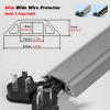 Cable wire covers for wall corner Grey, 1m 2 3 5 8 10 15 16 20 m Soft Self Adhesive Cable Strip Management & Heavy Duty Floor Power Cord Protector Organizer - Cuttable(50mm Wide,1m(39 2/5Inch)) view 2