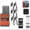 Motorola Solutions, Portable FRS Talkabout T605 H2O Two Way Radios 6-Pack, Walkie Talkies Orange Waterproof Rechargeable, Carrying Case, Orange/Black with 6 Remote Speaker Mics view 1