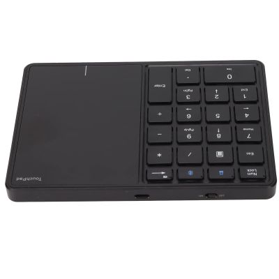 CHICIRIS Number Pad Touchpad 21 Keys, Numeric Keypad Numpad, Lightweight and Portable, Plug and Play(Instructions Included) (Black