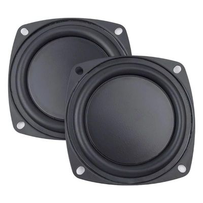 2 Pack 4 Inch 105mm Woofer Vibrating Membrane Iron Rubber Vibration Diaphragm Plate Replacement Passive Radiator Film for Bass Speaker Subwoofer Loudspeaker Audio DIY Repair