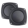 2 Pack 4 Inch 105mm Woofer Vibrating Membrane Iron Rubber Vibration Diaphragm Plate Replacement Passive Radiator Film for Bass Speaker Subwoofer Loudspeaker Audio DIY Repair view 1